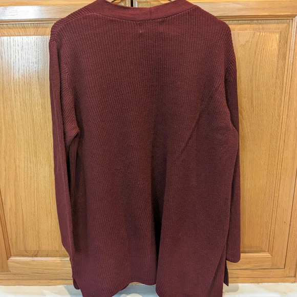 Women's Burgundy Open Front Cardigan - Old Navy - Size: XL - Picture 4 of 4